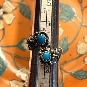 Native made, Sterling stamped western adjustable ring